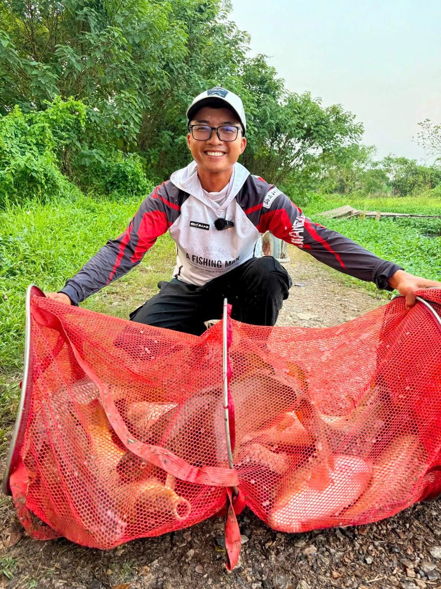 Thành quả câu cá với mồi ốc và hương liệu Vũ Ngư