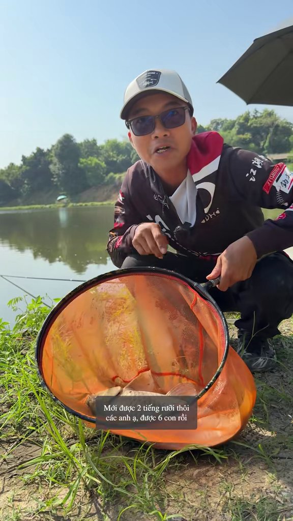 Cao Thiện: mới 2 tiếng rưỡi đã được 6 con - Câu chép ốc hồ Suối Hai Ba Vì: Cao Thiện được 18 con, 47 cân