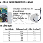 Lưỡi Câu QIANHAI Supper Đen Có Ngạnh